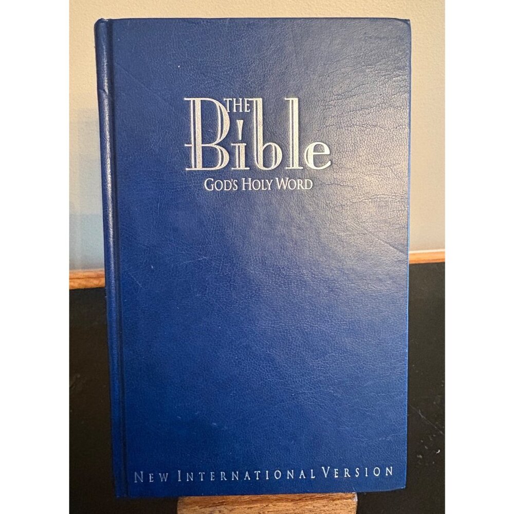 The Bible Gods Holy Word NIV Hardcover New International Version Blue